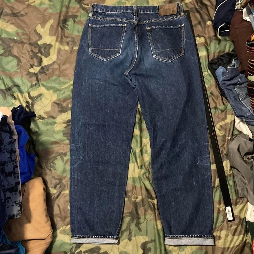 Banana republic straight fit‎ selvedge denim redline whiskering 31/30